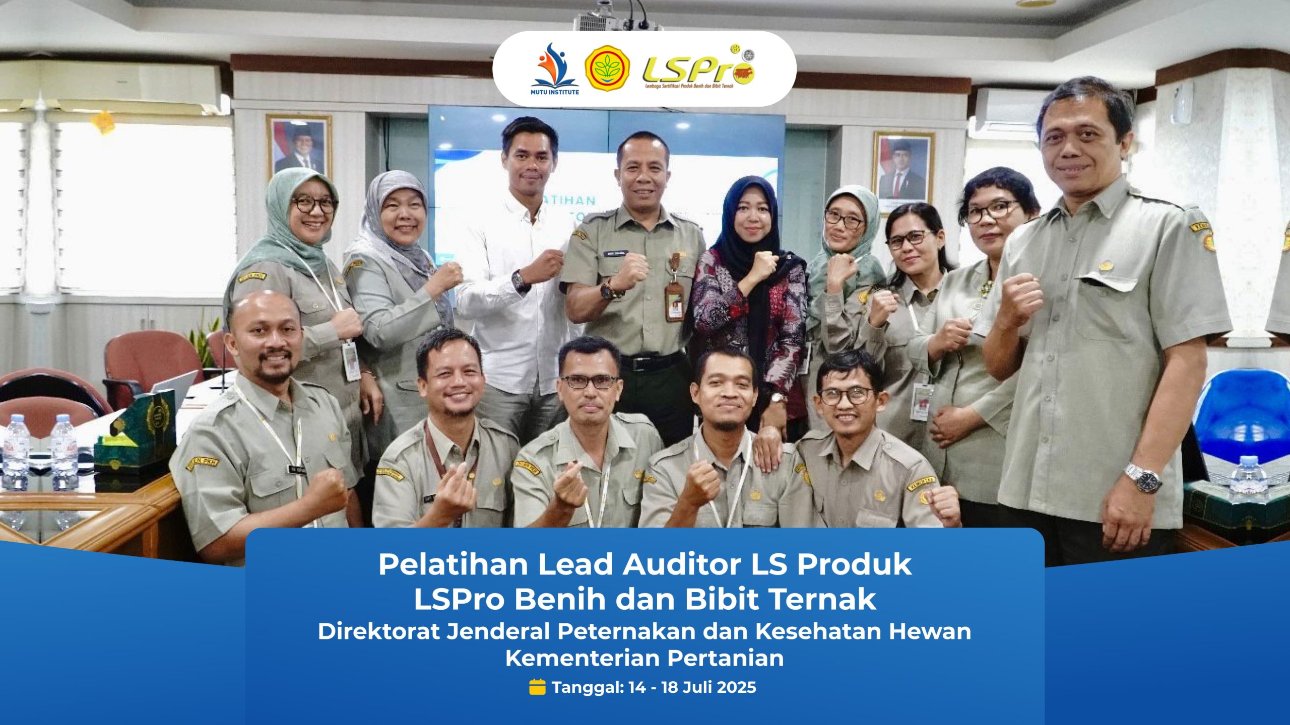 Pelatihan Lead Auditor untuk Menjaga Mutu Bibit Ternak