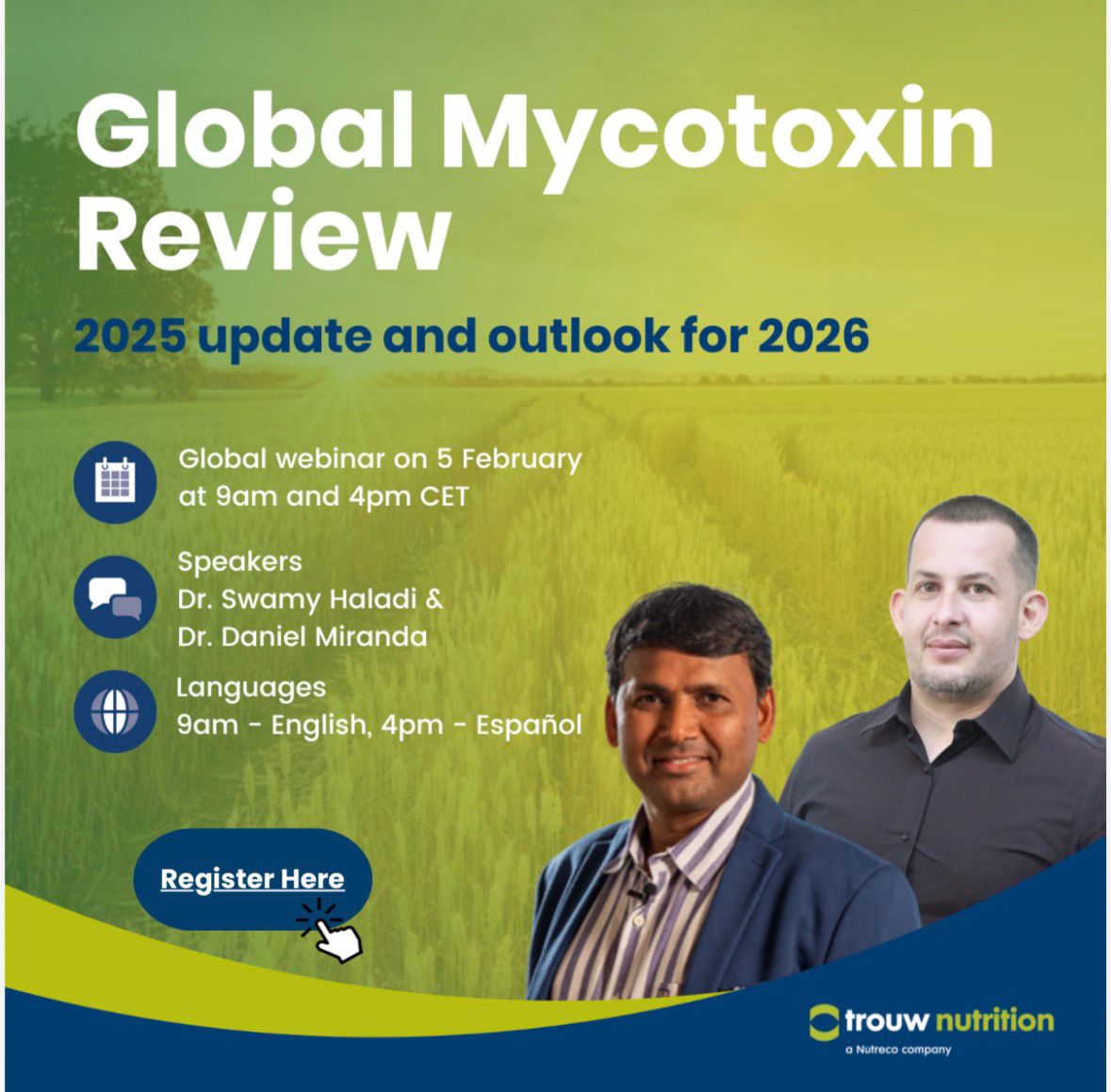 Trouw Nutrition Akan Menggelar Global Mycotoxin Review   