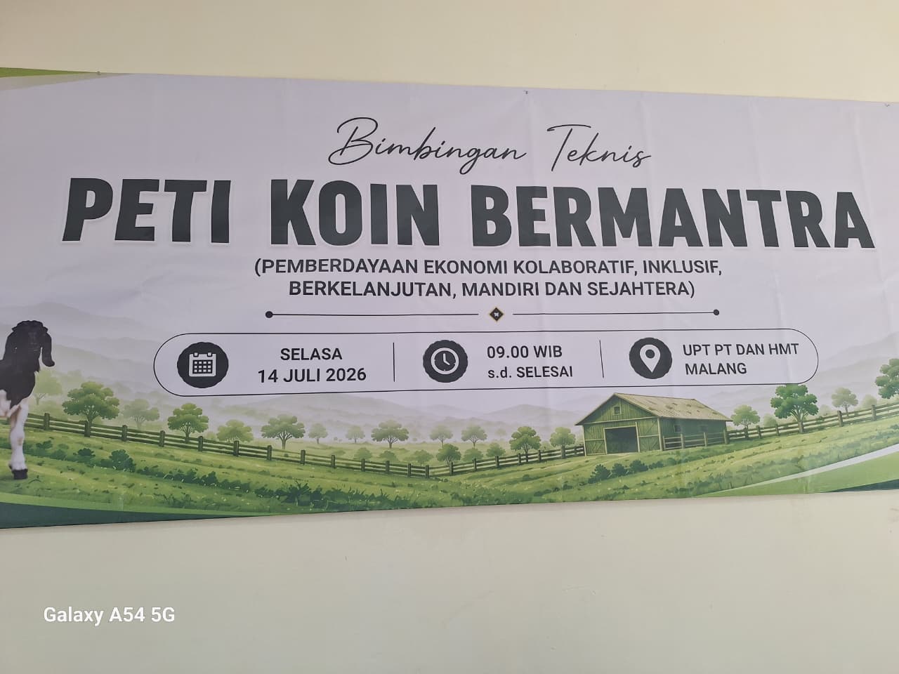 Peti Koin Bermatra untuk Kelompok Ternak Kambing Jatim