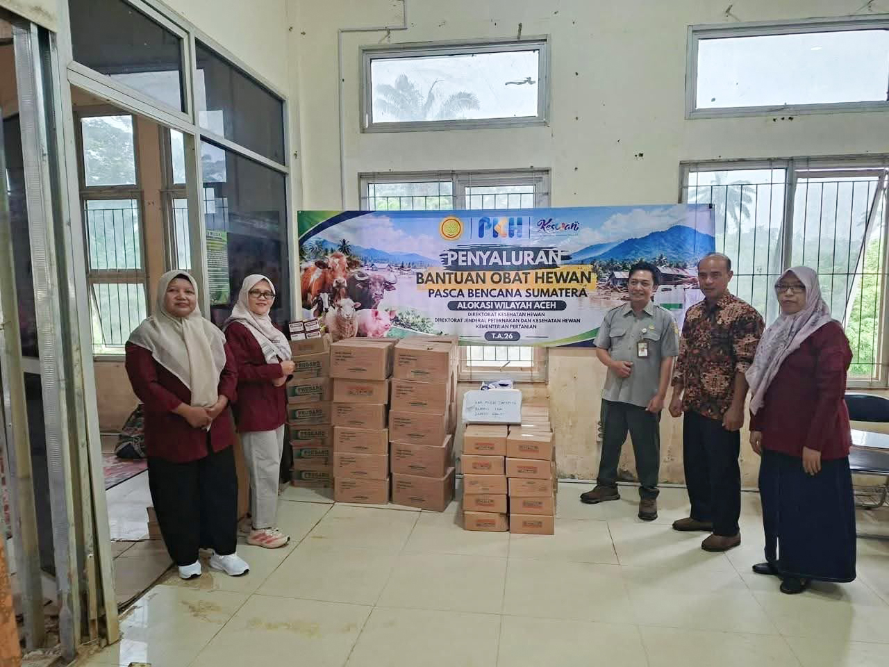 Ribuan Dosis Obat Hewan Didistribusikan Ke Wilayah Terdampak Bencana di Sumatera